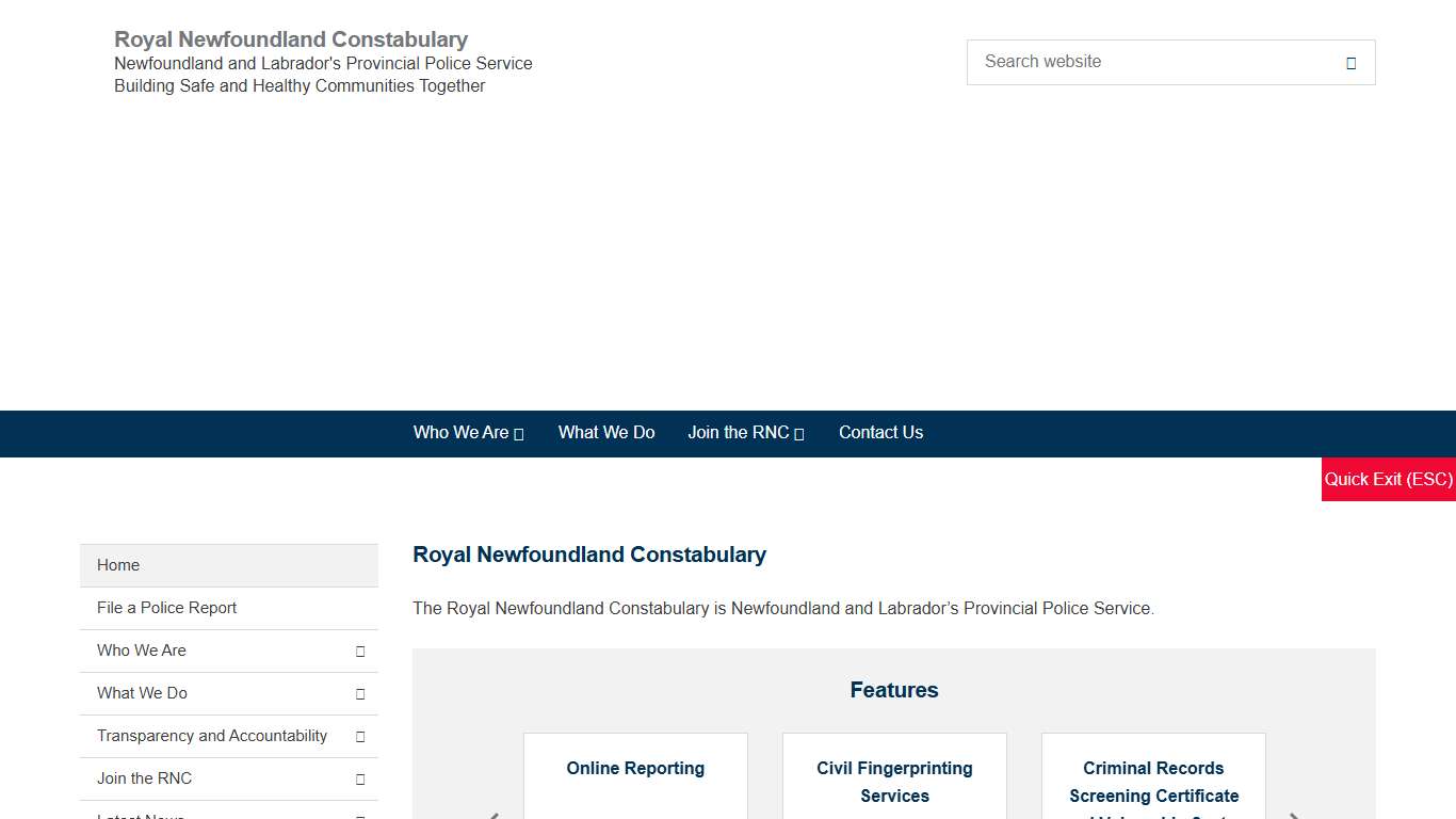 Home - Royal Newfoundland Constabulary